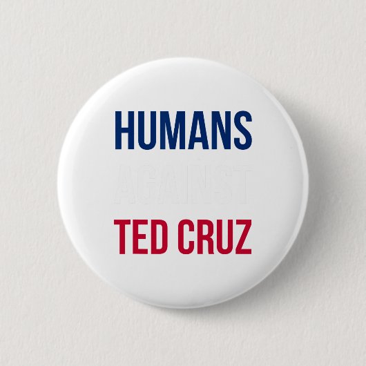 Menschen gegen Ted Cruz - Texas Flag Button (Vorderseite)