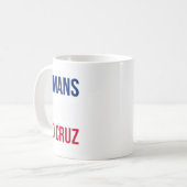 Menschen gegen Ted Cruz - Texas Flag Kaffeetasse (Vorderseite Links)