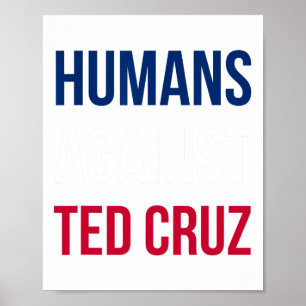 Menschen gegen Ted Cruz - Texas Flag Poster