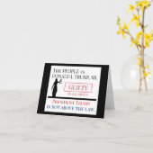 Menschen gegen Trump Guilty Verdikt Karte (Gelbe Blume)