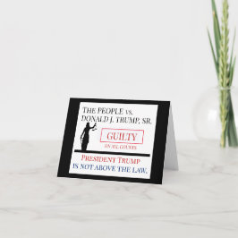 Menschen gegen Trump Guilty Verdikt Karte