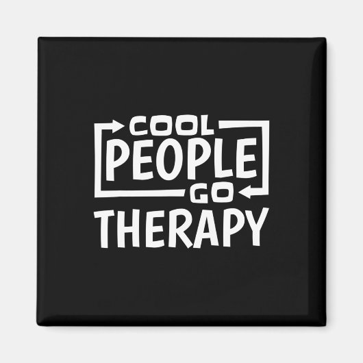 Menschen gehen Therapie Psychische Gesundheit Suiz Magnet (Vorne)