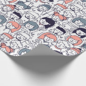 Menschen Geschenkpapier (Ecke)