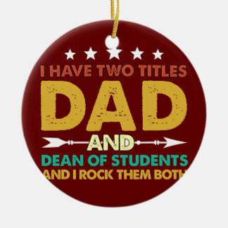 Menschen, ich habe zwei Titel: Vater und Dekan der Keramik Ornament