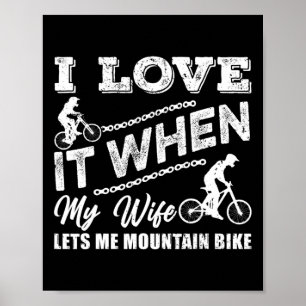 Menschen, ich liebe es, wenn meine Frau mich Mount Poster