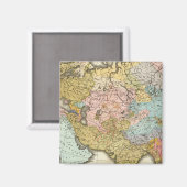 Menschen in Asien und Europa Magnet (Vorderseite/Rückseite)