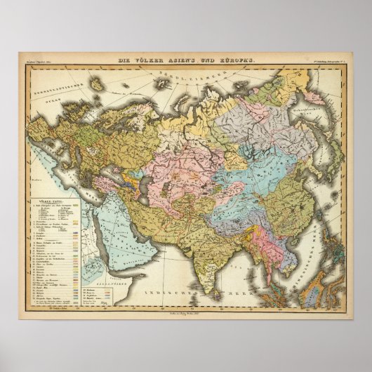 Menschen in Asien und Europa Poster (Vorne)