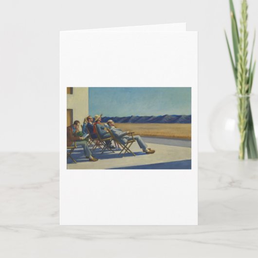 Menschen in der Sonne - Edward Hopper Karte (Vorderseite)