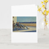 Menschen in der Sonne - Edward Hopper Karte (Gelbe Blume)