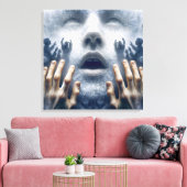 Menschen in Not Leinwanddruck (Insitu (Wohnzimmer))