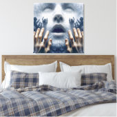 Menschen in Not Leinwanddruck (Insitu (Schlafzimmer))