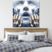 Menschen in Not Leinwanddruck (Insitu (Schlafzimmer))