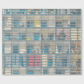 MENSCHEN INNERHALB DES GEBÄUDE GESCHENKPAPIER (Flach)