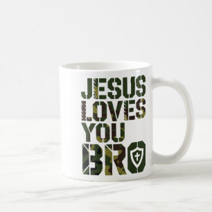 Menschen Jesus liebt dich Bro lustiger christliche Kaffeetasse