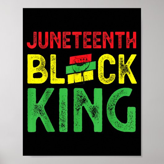 Menschen Juneteenth Schwarzer König Emanzipationst Poster (Vorne)