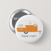 Menschen-Knopforange Button (Vorne & Hinten)