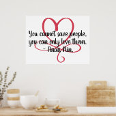 Menschen können Anais Nin und Herz nicht Gerettet Poster (Küche)