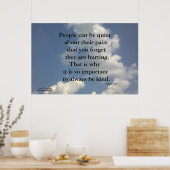 MENSCHEN KÖNNEN RUHIG NIKITA GILL POSTER SEIN (Küche)