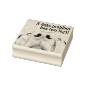 Menschen könnten Probleme sein, die sich selbst er Gummistempel (Stempel)