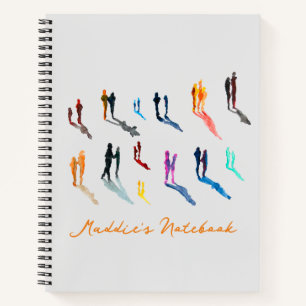 Menschen Kunst in Aquarellkunst Notizblock