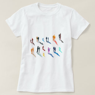 Menschen Kunst in Aquarellkunst T-Shirt