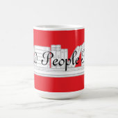 Menschen lesen Rot Kaffeetasse (Mittel)