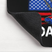 Menschen lieben Motorbootfahren patriotische ameri Mousepad (Ecke)