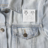Menschen machen mir Angst Knopf Button (Beispiel)