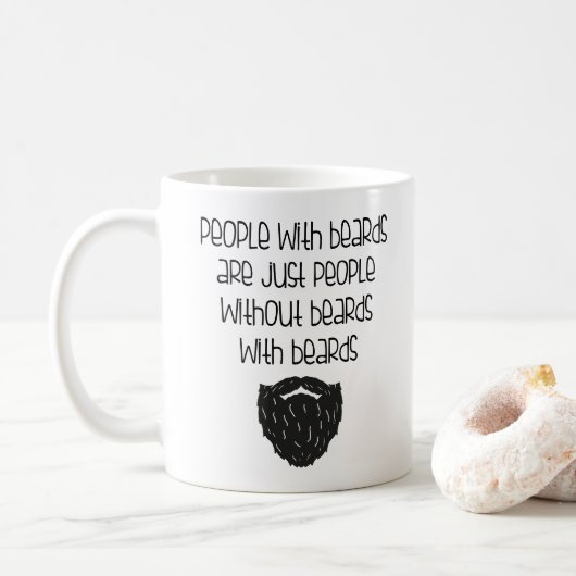 Menschen mit Bären Funny Vater Geburtstag sarkasti Kaffeetasse (Mit Donut)