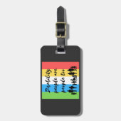 Menschen mit Behinderungen sind zu viele Menschen Gepäckanhänger (Vorderseite vertikal)