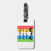 Menschen mit Behinderungen sind zu viele Menschen Gepäckanhänger (Rückseite vertikal)