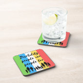 Menschen mit Behinderungen sind zu viele Menschen Getränkeuntersetzer (Rechte Seite)