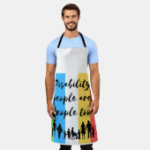 Menschen mit Behinderungen sind zu viele Menschen Schürze (Getragen)