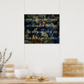 Menschen mit Ethik Poster (Küche)