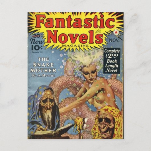 Menschen mit Schlange Postkarte (Vorderseite)