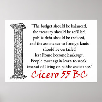 Menschen müssen arbeiten - Cicero Poster