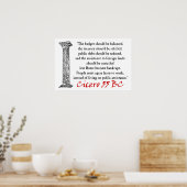 Menschen müssen arbeiten - Cicero Poster (Küche)