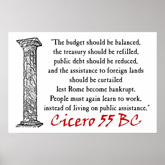 Menschen müssen arbeiten - Cicero Poster (Vorne)