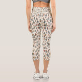 Menschen Muster Capri Leggings (Rückseite)