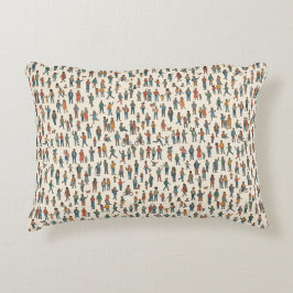 Menschen Muster Dekokissen