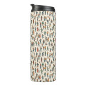 Menschen Muster Thermosbecher (Nach rechts gedreht)