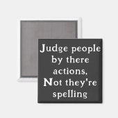 Menschen nach Handlungen beurteilen, die nicht buc Magnet (Vorderseite/Rückseite)