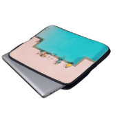 Menschen neben Billardbildern Laptopschutzhülle (Vorne Knopf)