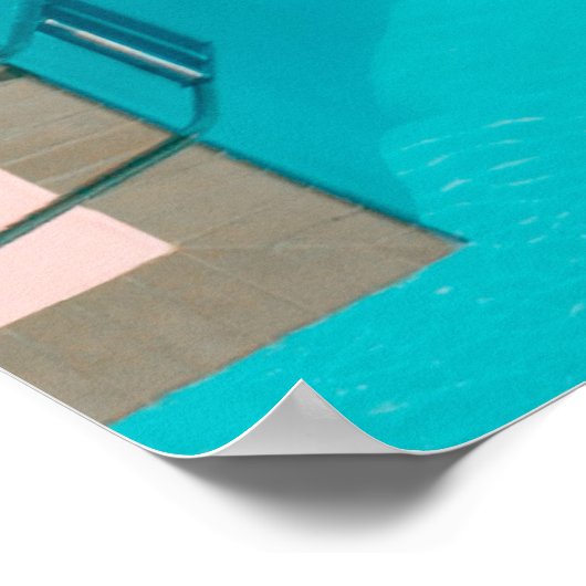 Menschen neben Billardbildern Poster (Ecke)