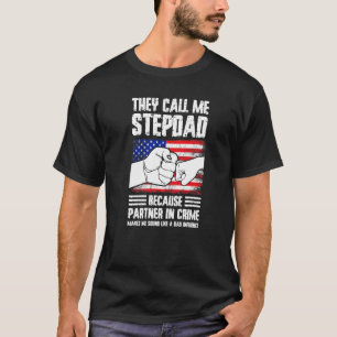 Menschen nennen mich Stiefvater, weil Partner im V T-Shirt
