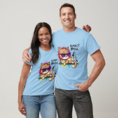 Menschen? Optional – Coole Katze mit Sonnenbrille  T-Shirt (Unisex)