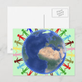 Menschen Postkarte (Vorne/Hinten)