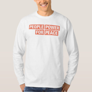 Menschen Power für Friedensteams lange Seele T-Shirt