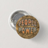 Menschen Power Zeit für Veränderung Motivation Ges Button (Vorne & Hinten)