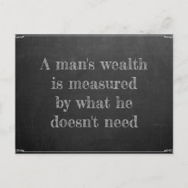 Menschen Reichtum Postkarte